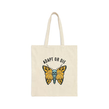 Load image into Gallery viewer, Adapt Or Die Cotton Canvas Tote Bag
