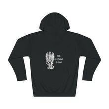 Load image into Gallery viewer, With St. Michael I Stand Unisex Fleece Hoodie