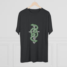 Load image into Gallery viewer, Snake On Sword Unisex Tri-Blend Crew Tee