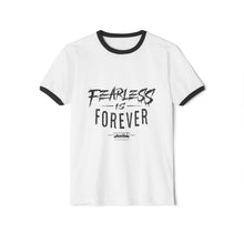 Load image into Gallery viewer, Fearless Is Forever Unisex Cotton Ringer T-Shirt