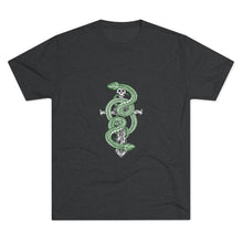 Load image into Gallery viewer, Snake On Sword Unisex Tri-Blend Crew Tee