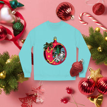 Load image into Gallery viewer, Santa Skeleton Unisex Crew Neck Sweatshirt