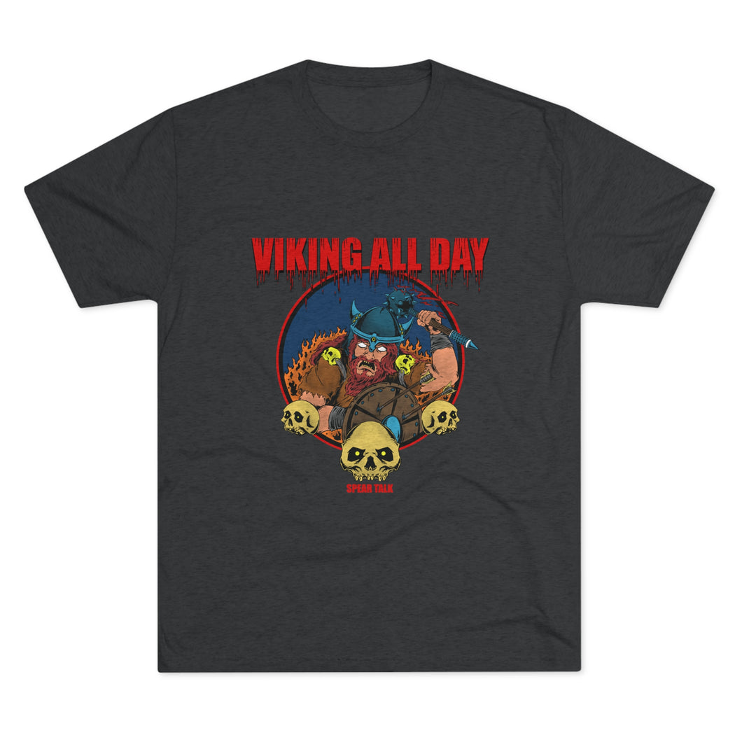 Viking All Day Unisex Tri-Blend Crew Tee