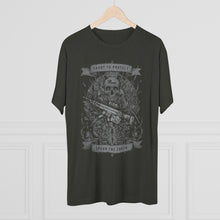 Load image into Gallery viewer, SP MEDIA x SPEAR TALK Shoot to Protect Unisex Tri-Blend Crew Tee
