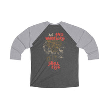 Load image into Gallery viewer, Warriors Shall Rise Unisex Tri-Blend 3\4 Raglan Tee
