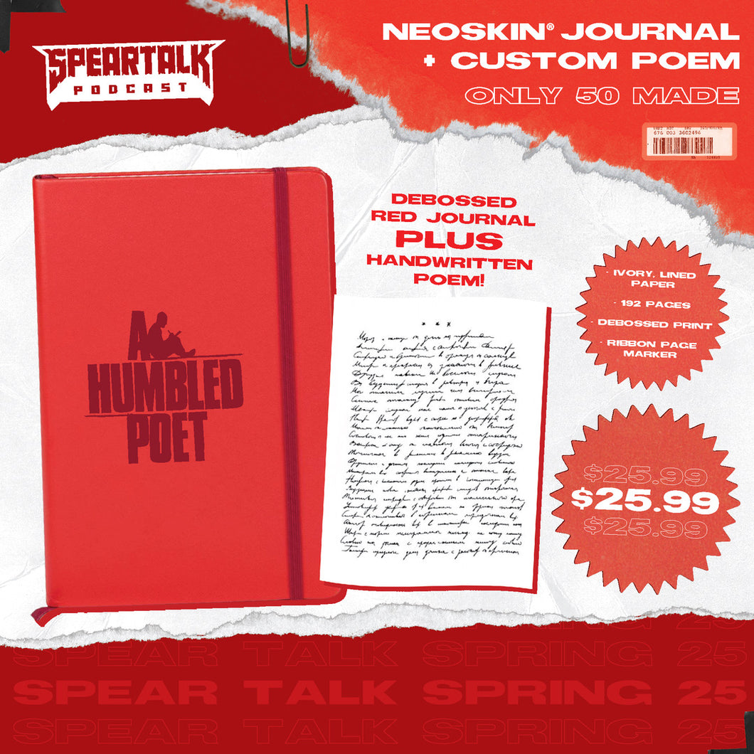 A Humbled Poet Journal (+ hand-written poem)