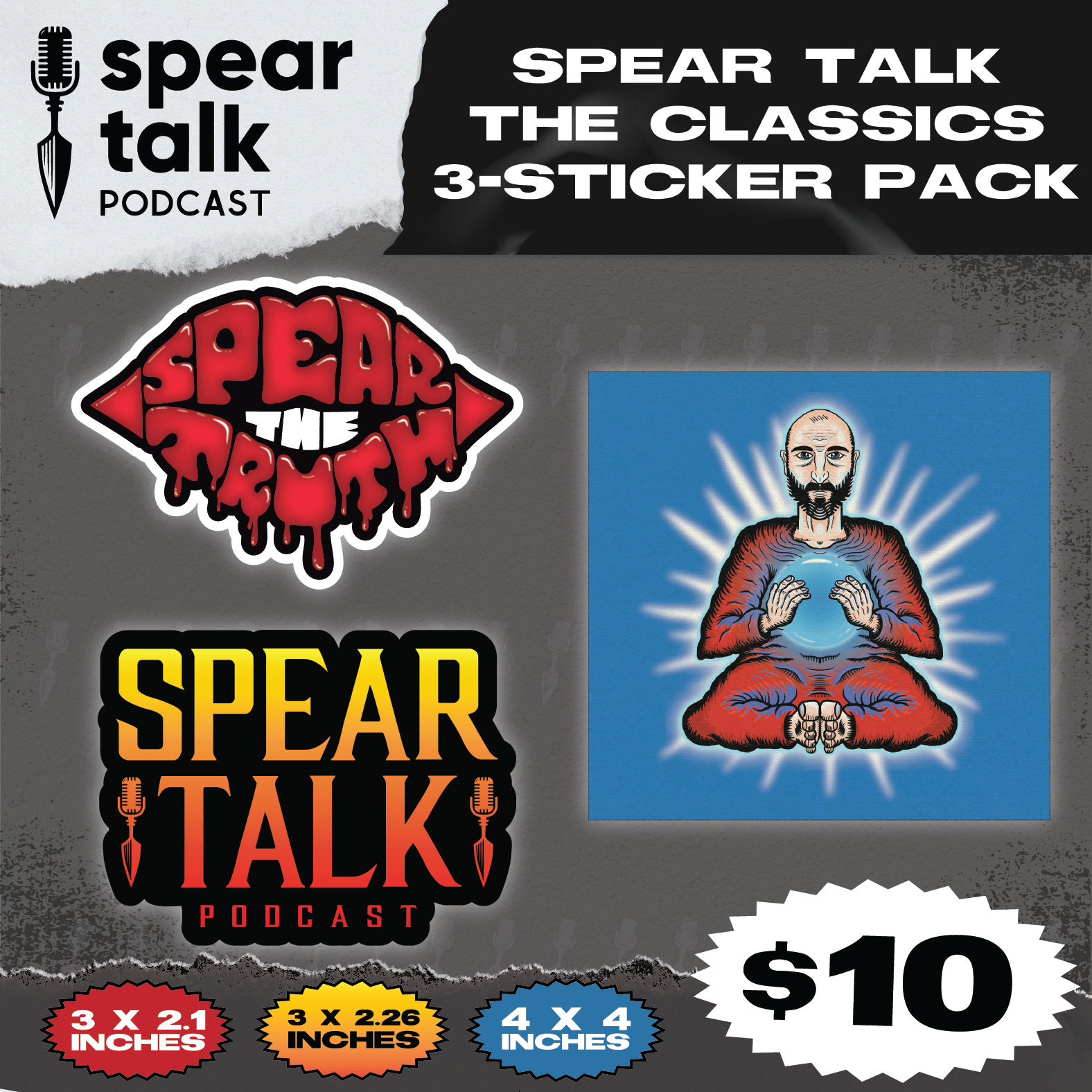 Sticker Pack #2 – Spear Talk Podcast