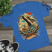 Load image into Gallery viewer, Spear The Truth (Whale) Unisex Tri-Blend Crew Tee
